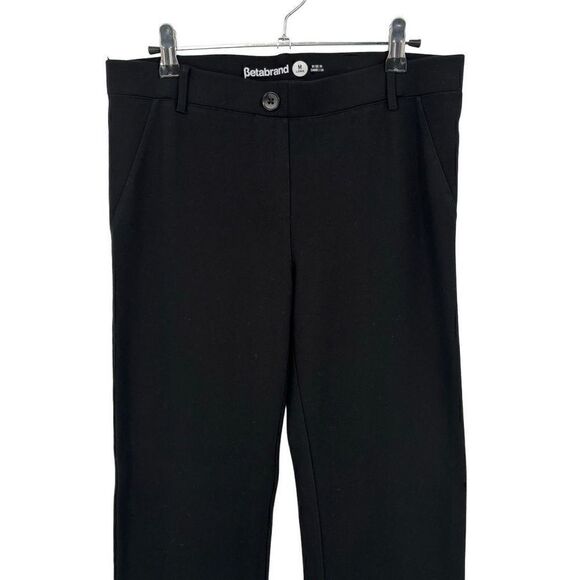 BetaBrand Classic Straight Leg Dress Yoga Pants Black Medium Long - Picture 3 of 8